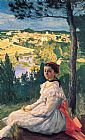 Frederic Bazille View of the Village painting